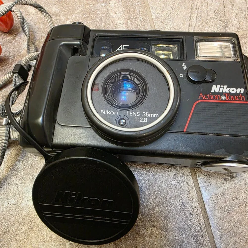 Vintage Nikon Action Touch Underwater Camera Waterproof PARTS REPAIR please read